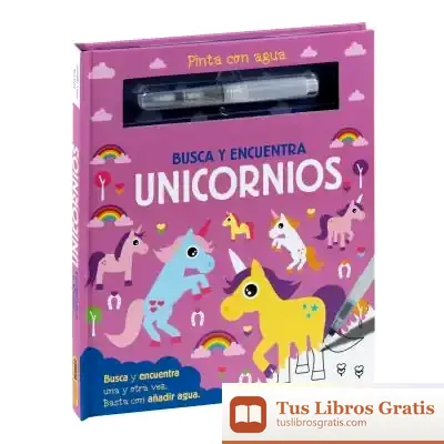 Descargar Pinta Con Agua. Busca Y Encuentra Unicornios
