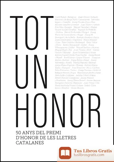 Descargar Tot Un Honor de José Carlos Mainer Baqué