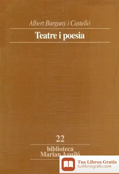Descargar Teatre I Poesia