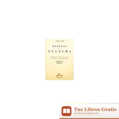 Descargar Defensa De La Cultura de André Gide