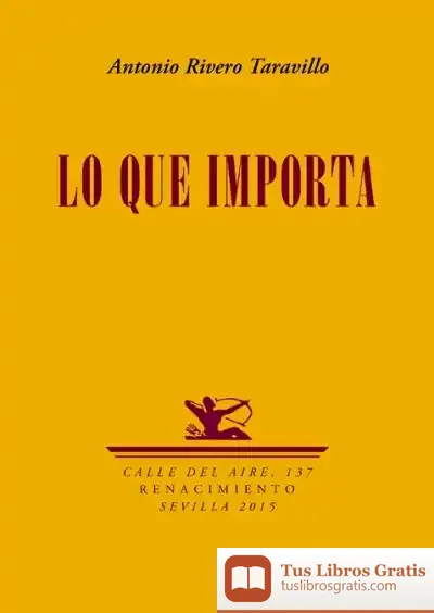 Descargar Lo Que Importa de Antonio Rivero Taravillo