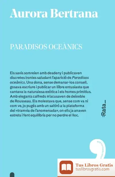 Descargar Paradisos Oceànics de Aurora Bertrana Salazar