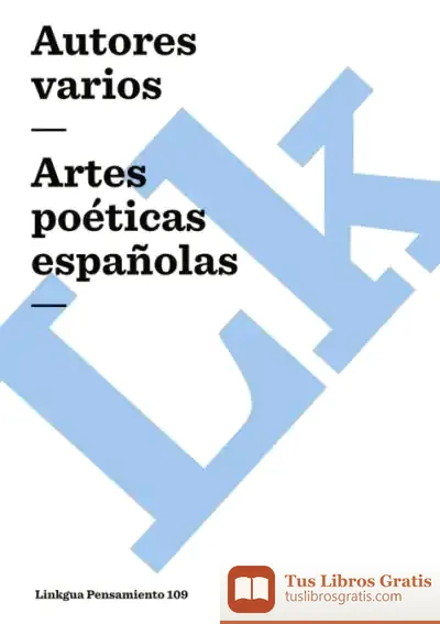 Descargar Artes Poéticas Españolas de Alberto Manzano