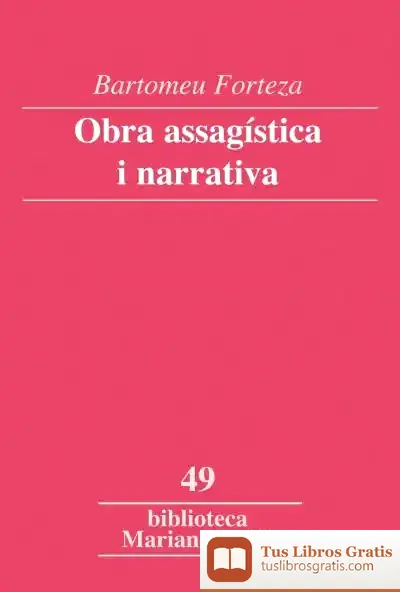 Descargar Obra Assagística I Narrativa