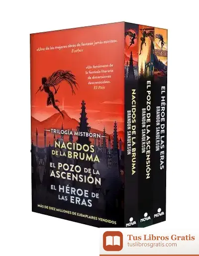Descargar Estuche Trilogía Mistborn (Pack Con: Nacidos De La Bruma | El Pozo De La Ascensión | El Héroe De Las Eras)