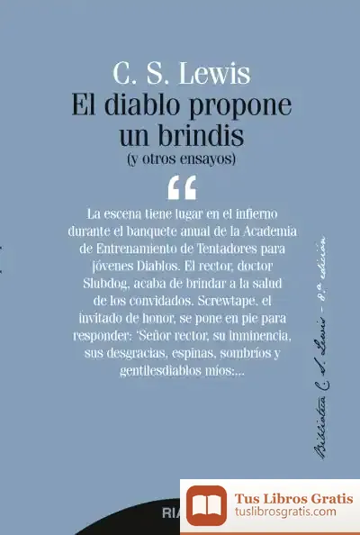 Descargar El Diablo Propone Un Brindis de C. S. Lewis