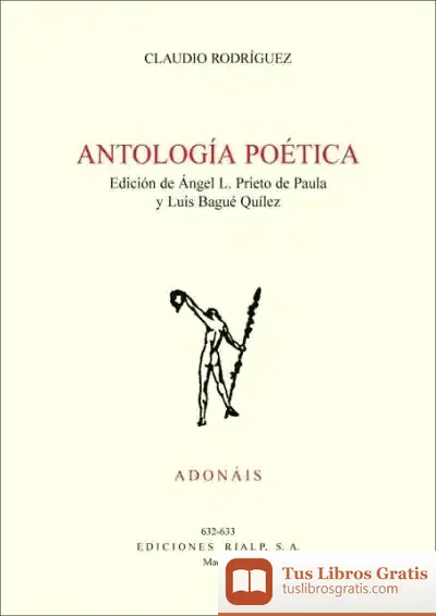 Descargar Antología Poética. Claudio Rodríguez