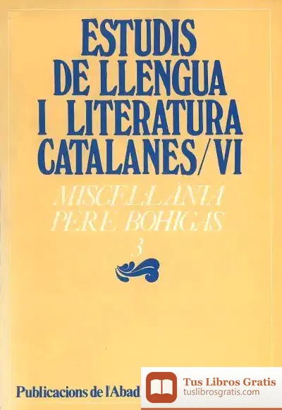 Descargar Miscel·Lània Pere Bohigas, 3