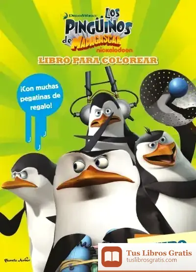 Descargar Los Pingüinos De Madagascar. Libro Para Colorear