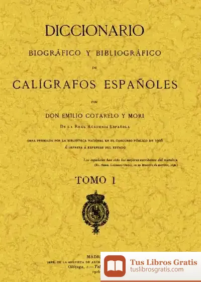 Descargar Calígrafos Españoles. Diccionario Biográfico Y Bibliográfico (2 Tomos) de Pedro J. Canut Zazurca