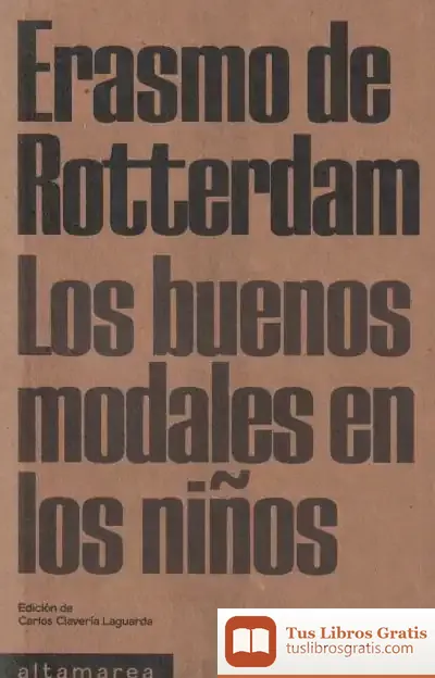 Descargar Los Buenos Modales En Los Niños de Erasmo de Rotterdam