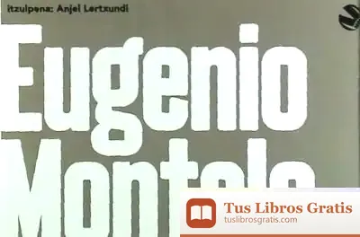 Descargar Eugenio Montale Antologia
