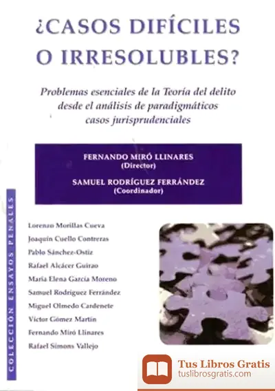 Descargar ¿Casos Difíciles O Irresolubles? de Fernando Miró Llinares