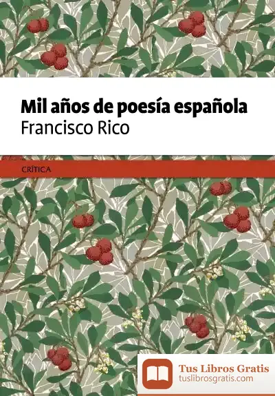 Descargar Mil Años De Poesía Española de Francisco Rico