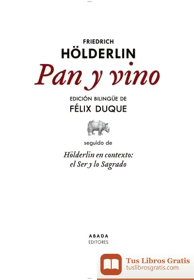 Descargar Pan Y Vino de Friedrich Hölderlin