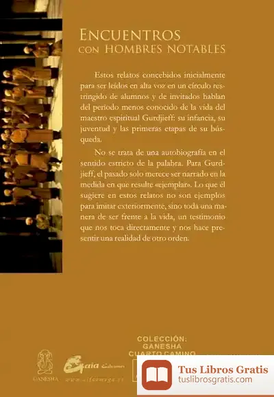 Descargar Encuentros Con Hombres Notables de Georges Ivanovitch Gurdjieff