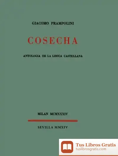Descargar Cosecha : Antología De La Lírica Castellana