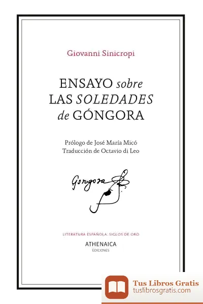 Descargar Ensayo Sobre Las Soledades De Góngora