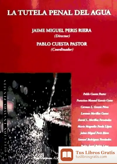 Descargar La Tutela Penal Del Agua de Fernando García de Cortázar