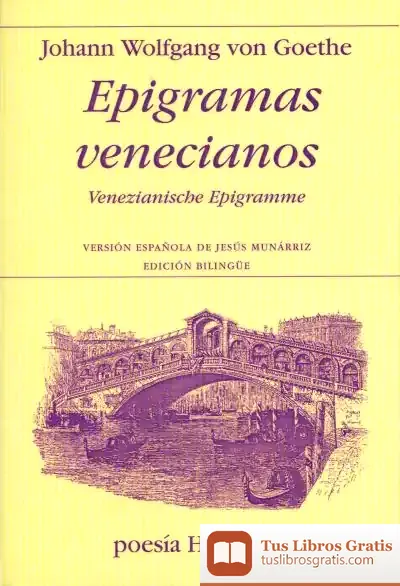 Descargar Epigramas Venecianos de Johann Wolfgang Von Goethe