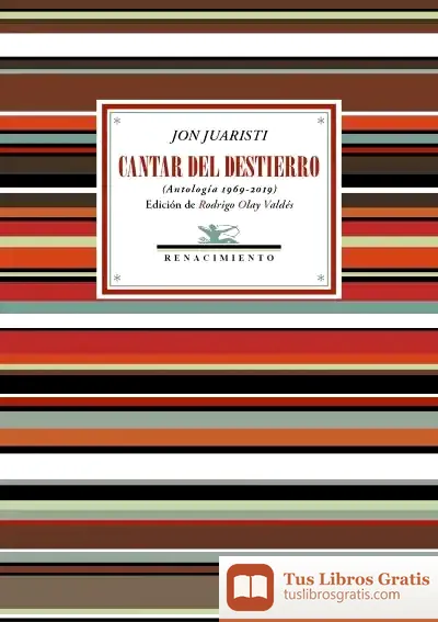 Descargar Cantar Del Destierro de Jon Juaristi