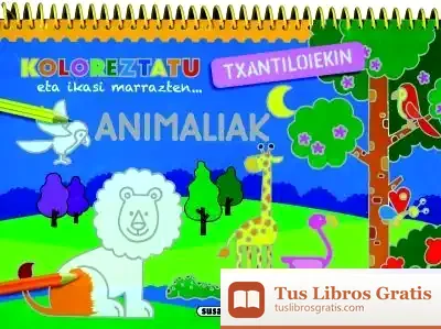 Descargar Koloreztatu Txantiloiekin. Animaliak de Jordi Busquets