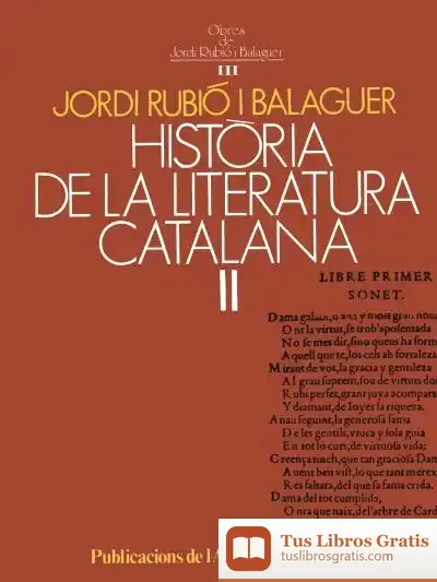 Descargar Història De La Literatura Catalana Ii