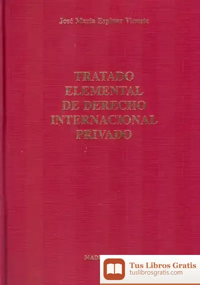 Descargar Tratado Elemental De Derecho Internacional Privado