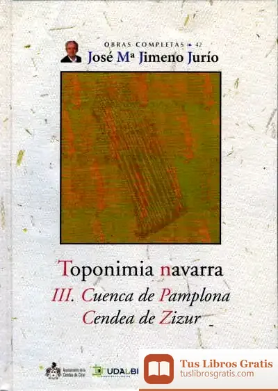 Descargar Toponimia Navarra. Iii. Cuenca De Pamplona. Cendea De Zizur