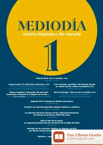 Descargar Mediodía. Revista Hispánica De Rescate de Ignacio Larrañaga