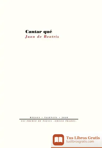 Descargar Cantar Qué de Juan de Beatriz