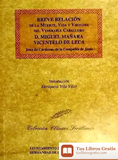 Descargar Breve Relacion De La Muerte Vida Y Virtudes Del Venerable