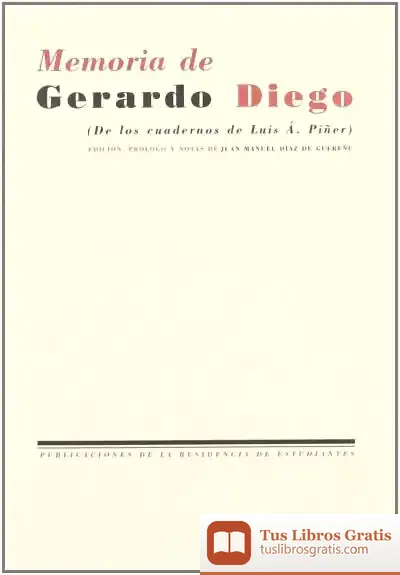 Descargar Luis Á. Piñer.Memoria De Gerardo Diego