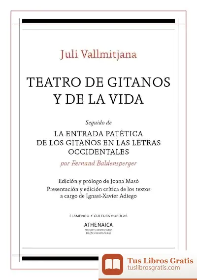 Descargar Teatro De Gitanos Y De La Vida