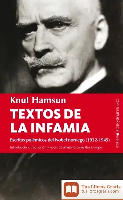 Descargar Textos De La Infamia de Knut Hamsun