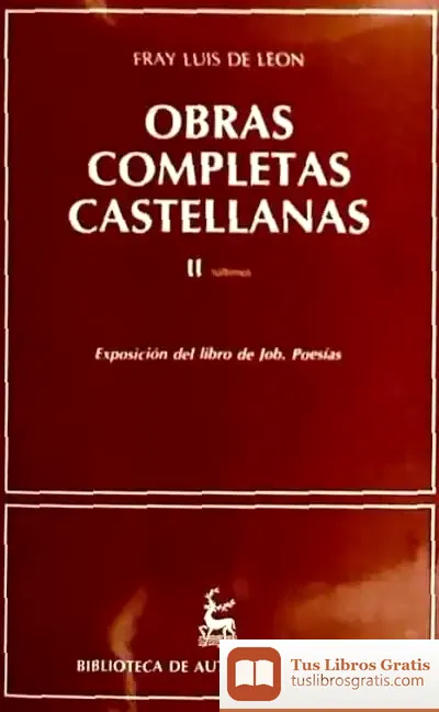 Descargar Obras Completas Castellanas De Fray Luis De León. Ii