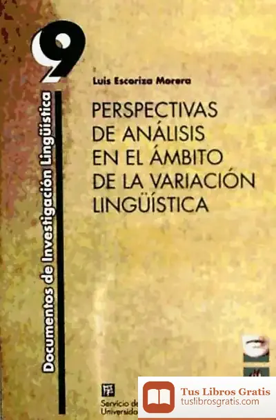 Descargar Perspectivas De Analisis En El Ambito De La Variacion Lingui