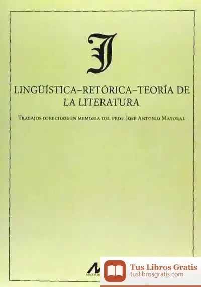 Descargar Lingüística-Retórica-Teoría De La Literatura