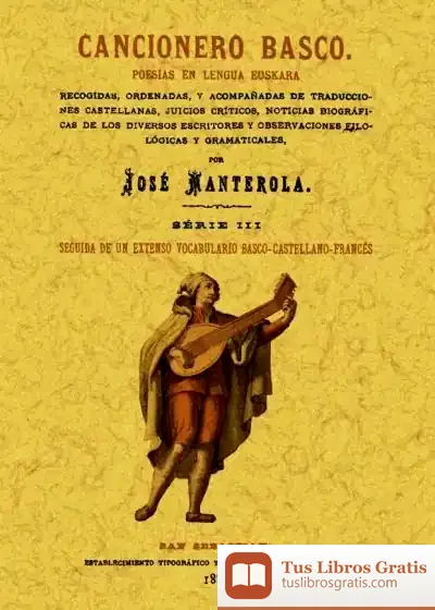 Descargar Cancionero Basco. Poesías En Lengua Euskara de Gloria Mora