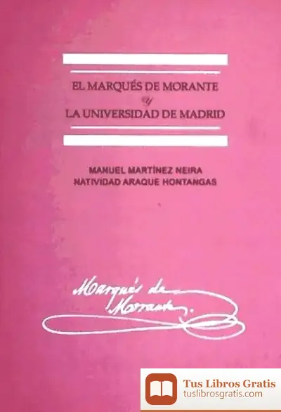 Descargar El Marqués De Morante Y La Universidad De Madrid
