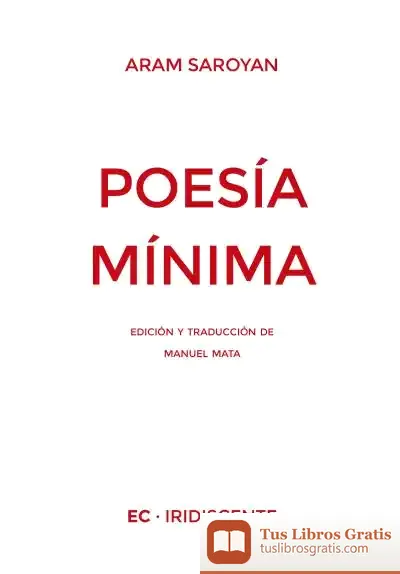 Descargar Poesía Mínima de Manuel Mata