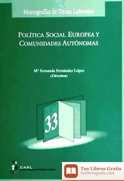 Descargar Politica Social Europea Y Comunidades Autonomas