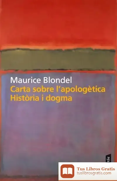 Descargar Carta Sobre L'Apologètica. Història I Dogma