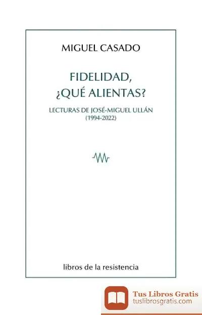 Descargar Fidelidad, ¿Qué Alientas? de Miguel Casado
