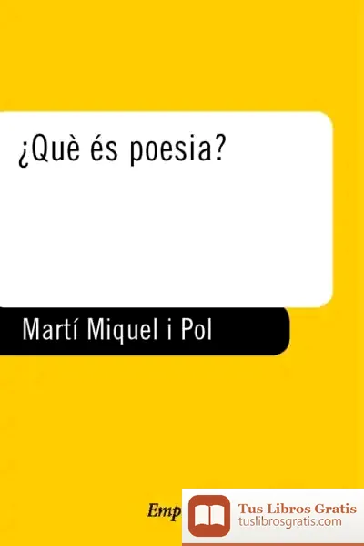 Descargar ¿Què És Poesia?