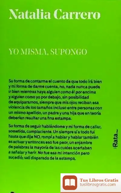 Descargar Yo Misma, Supongo