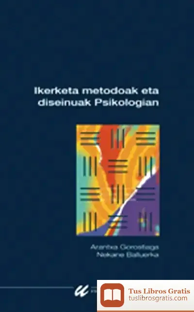 Descargar Ikerketa Metodoak Eta Diseinuak Psikologian