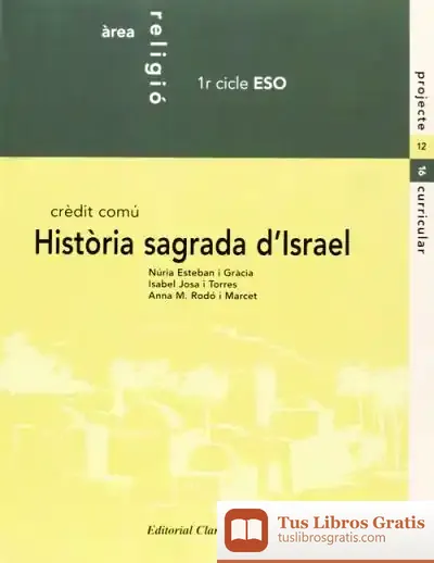 Descargar Religió, Història Sagrada D'Israel, 1 Eso de Alejandro Pérez Urroz