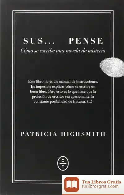 Descargar Sus...Pense : Cómo Escribir Una Novela Negra
