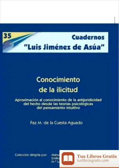 Descargar Conocimiento De La Ilicitud